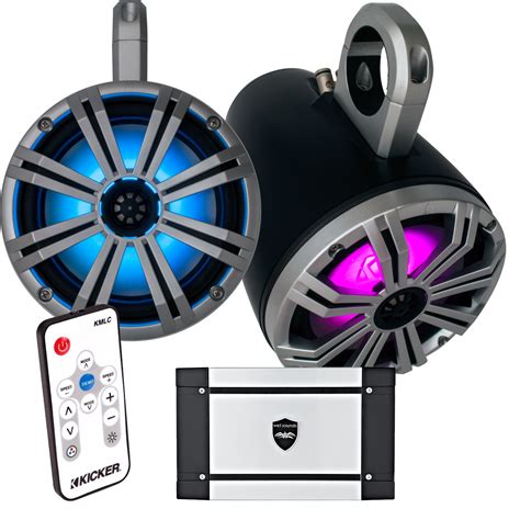 kicker marine speakers and amp